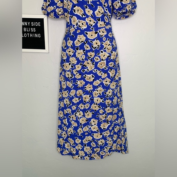 Ann Taylor Women’s Floral V Neck Maxi Wrap Dress Size 0 - Picture 2 of 14